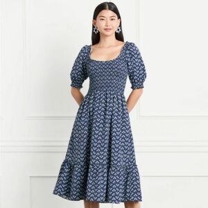 Hill House Navy Posy Louisa Nap Dress- Size S